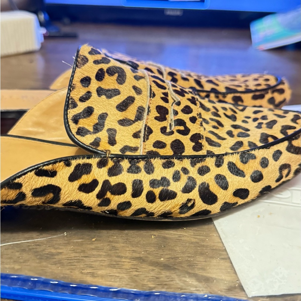 J. Crew Animal Print Women's Mules - Picture 9 of 10